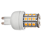 G9 3.5W 30x5050SMD 300-330LM 3000-3500K Warm White Light LED Corn Bulb (110V/220V)