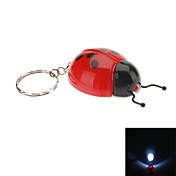Coccinella Septempunctata Shaped LED Flashlight Keychain (Random Colors)