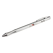 4 en 1 2-mode pointeur laser rouge en forme de stylo (3xButton Cell, Argent)