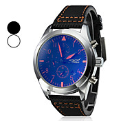 Mannen Kalender Style lederen analoge mechanisch horloge (verschillende kleuren)