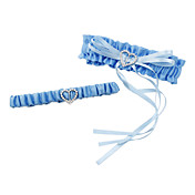 Belle Polyester avec jarretelles de mariage bowknot (la paire)