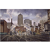 Printed Art Landscape 20Th Century Ltd., Leaving by Stanton Manolakas