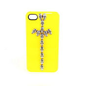 Skull Cane Custodia rigida giallo per il iPhone 4/4S