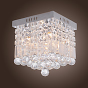Comtemporary kristal inbouw met 4 Lights in kralen Ontwerp