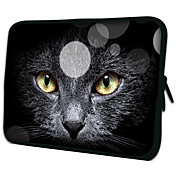 "Cara Negro gato" Pattern Material Nylon Funda impermeable manga de 11 "/ 13" / 15 "Laptop y Tablet