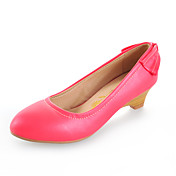Leatherette Wedge Heel Wedges With Bowknot Casual / Party / Evening Shoes (More Colors)