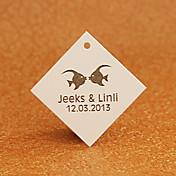 Personalized Rhombus Favor Tag - Lovely Fish (Set of 30)