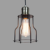 60W Luz elegante pingente com Metal Frame e Sombra em Campo Projeto