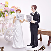 "Estoy con él / ella" novios pastel de bodas Topper
