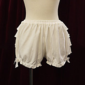 Blanco volante Sweet Lolita Algodón Bloomer