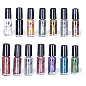 14pcs BK Multi-Color del pelaje Art Nail Polish Top decorativo (5 ml)
