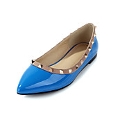 Stylish Leatherette Flat Heel Flats With Rivet Casual Shoes(More Colors)