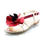 Stylish Suede Flat Heel Sandals With Flower Party/Evening Shoes(More Colors)