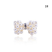 Lovely Pearl Butterfly Bow Adjustable Ring