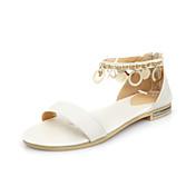Fashion Leather Flat Heel Sandals With Sequin Party/Casual Shoes