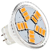 MR11 4W 15x5630SMD 380-420LM 3000-3500K Warm White Light LED-Spot-Lampe (AC 12V)
