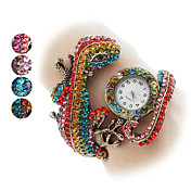 Women's Lizard Design Metal Analog Quartz Bracelet Watch (Assorted Colors)