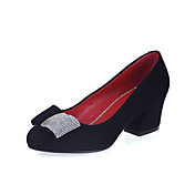 Elegant Leatherette Chunky Heel Pumps With Bowknot Party/Evening Shoes(More Colors)