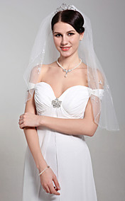 Beautiful Two Layers Elbow Wedding Veil