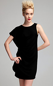 TS Ruched Asymmetric Jersey Dress/ Inspired by Runway Style
