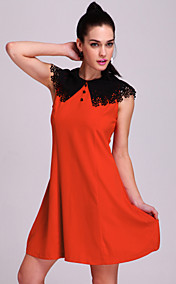 TS Two-tone Collar Dress (More Colors)