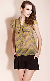 ts chemise en mousseline de soie chemisier fleur d'impression
