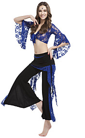 dancewear cotone cristallo con pizzo pancia abito pantaloni per le signore colori più