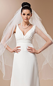Four-tier Tulle With Pearls Waltz Veil (More Colors)