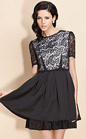 TS VINTAGE Lace Pleats Dress