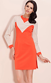 TS 1960s Color Blocking Vintage Dress