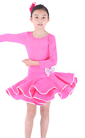 viscosa magnífica ropa de baile latino de baile vestido para los niños más colores