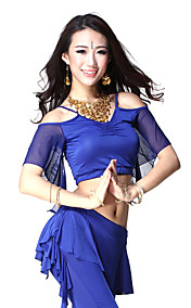 Dancewear viscose / tule buikdans top voor dames meer kleuren