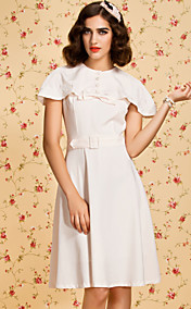 TS VINTAGE 1950s Embroidered Belted Shawl Dress