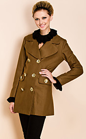 TS Double Breast Lapel Woolen Coat