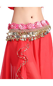 prestaties dancewear 338 munten fluweel met bloemen buikdans riem voor dames meer kleuren