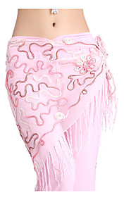rendimiento de gasa con cinta cristal danza del vientre para las damas más colores dancewear