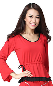 Dancewear Viscose met lange mouwen Latin Dance Top voor dames meer kleuren