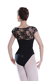 Lace Back Dancewear Cotton/Spandex Leotard For Ladies