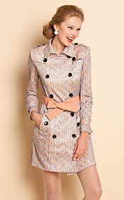 Ts pizzo con cintura Trench doppio petto