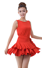 Dancewear Sleeveless Viscose Latin Dance Dress For Ladies meer kleuren