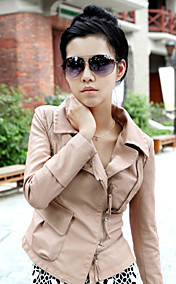 Long Sleeve Turndown Collar PU Casual/Party Jacket(More Colors)