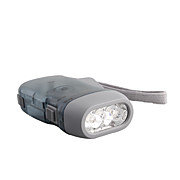  3-LED Dynamo Battery-free Flashlight (Translucent White)