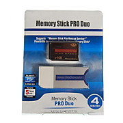  4GB Memory Stick PRO DUO Memory Card and Memory Stick Duo Adapter