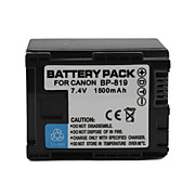  BP-819 Compatible 7.4V 1500mAh Battery Pack for Canon HF10 and More