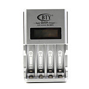  bty-903 AA / AAA Ni-MH / batería de Ni-Cd super cargador rápido inteligente con pantalla LCD