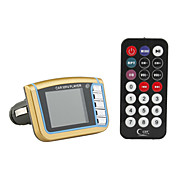  1.7" LCD Car MP3/MP5 Player FM Transmitter with IR Remote Controller - Yellow (SD/MMC/USB)