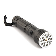  FX 15+1  Mid-button Switch Flashligh 15 White Light LED+1 Red Laser  3XAAA Black