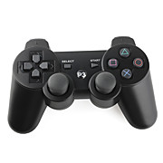  Wireless USB 2.4GHz DualShock Game Controller with USB Receiver for PS3/PC (Black)