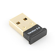 Wireless Bluetooth V3.0 USB Dongle + EDR Adapter 100m Working Distance/ Up to 3Mbps Data Rate - Gold Plated