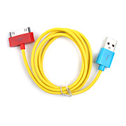  synchronisation coloré câble de charge et pour iPad et iPhone (longueur yellow/100cm)